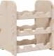 vidaXL vidaXL Stojak na wino, 33x25x37 cm, lite drewno sosnowe 1