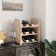 vidaXL vidaXL Stojak na wino, 33x25x37 cm, lite drewno sosnowe 2