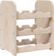 vidaXL vidaXL Stojak na wino, 33x25x37 cm, lite drewno sosnowe 6
