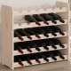 vidaXL vidaXL Stojak na wino, 67,5x25x60 cm, lite drewno sosnowe 1
