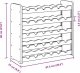 vidaXL vidaXL Stojak na wino, 67,5x25x60 cm, lite drewno sosnowe 9