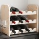 vidaXL vidaXL Stojak na wino, 43x25x37 cm, lite drewno sosnowe 1