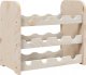 vidaXL vidaXL Stojak na wino, 43x25x37 cm, lite drewno sosnowe 1