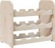 vidaXL vidaXL Stojak na wino, 43x25x37 cm, lite drewno sosnowe 6
