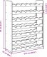 vidaXL Stojak na wino, 67,5x25x87 cm, lite drewno sosnowe 9