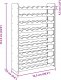 vidaXL Stojak na wino, 72,5x25x111,5 cm, lite drewno sosnowe 9