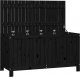 Skrzynia ogrodowa vidaXL vidaXL Skrzynia ogrodowa, czarna, 121x55x64 cm, lite drewno sosnowe 2