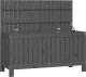 Skrzynia ogrodowa vidaXL vidaXL Skrzynia ogrodowa, szara, 115x49x60 cm, lite drewno sosnowe 1