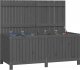 Skrzynia ogrodowa vidaXL Skrzynia ogrodowa, szara, 147x68x64 cm, lite drewno sosnowe 4