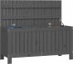 Skrzynia ogrodowa vidaXL Skrzynia ogrodowa, szara, 108x42,5x54 cm, lite drewno sosnowe 4