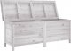 Skrzynia ogrodowa vidaXL Skrzynia ogrodowa, biała, 150x50x56,5 cm, lite drewno jodłowe 2