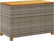 Skrzynia ogrodowa vidaXL Skrzynia ogrodowa, szara, 110x55x63 cm, polirattan i akacja 6