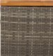 Skrzynia ogrodowa vidaXL Skrzynia ogrodowa, szara, 110x55x63 cm, polirattan i akacja 8