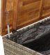 Skrzynia ogrodowa vidaXL Skrzynia ogrodowa, szara, 110x55x63 cm, polirattan i akacja 9