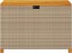 Skrzynia ogrodowa vidaXL Skrzynia ogrodowa, beżowa, 110x55x63 cm, polirattan i akacja 4