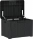 Skrzynia ogrodowa vidaXL Skrzynia ogrodowa z poduszką na siedzisku, antracyt, 125 L, PP 5