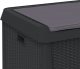 Skrzynia ogrodowa vidaXL Skrzynia ogrodowa z poduszką na siedzisku, antracyt, 125 L, PP 9