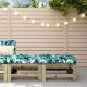 vidaXL Podnóżki ogrodowe z poduszkami, 2 szt., impregnowana sosna 1