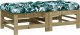vidaXL Podnóżki ogrodowe z poduszkami, 2 szt., impregnowana sosna 2