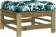 vidaXL Podnóżki ogrodowe z poduszkami, 2 szt., impregnowana sosna 3