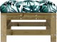 vidaXL Podnóżki ogrodowe z poduszkami, 2 szt., impregnowana sosna 4