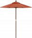 vidaXL Parasol ogrodowy na drewnianym słupku, terakotowy, 196x231 cm 4