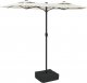 vidaXL Parasol ogrodowy podwójny z LED, piaskowa biel, 316x240 cm 2