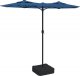 vidaXL Parasol ogrodowy podwójny, lazurowy niebieski, 316x240 cm 2