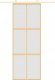 vidaXL Drzwi przesuwne, złote, 76x205 cm, mrożone szkło ESG, aluminium 3
