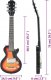 vidaXL Gitara elektryczna z pokrowcem, brązowo-częściowyarna, 3/4, 30" 12