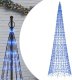 vidaXL Choinka z lampek, na maszt, 1534 niebieskie LED, 500 cm 1