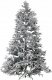 Beliani Ośnieżona sztuczna choinka 240 cm biała BASSIE 1