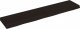vidaXL Blat do łazienki, ciemnobrązowy, 140x30x(2-6) cm, lite drewno 1