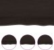 vidaXL Blat do łazienki, ciemnobrązowy, 200x60x(2-6) cm, lite drewno 5