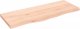vidaXL Blat do łazienki, 100x40x(2-4) cm, surowe, lite drewno 1