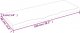 vidaXL Blat do łazienki, 100x40x(2-4) cm, surowe, lite drewno 7