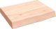 vidaXL Blat do łazienki, 40x30x(2-6) cm, surowe, lite drewno 1