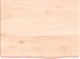 vidaXL Blat do łazienki, 40x30x(2-6) cm, surowe, lite drewno 2