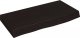 vidaXL Blat do łazienki, ciemnobrązowy, 60x30x(2-6) cm, lite drewno 1