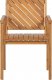 Beliani Zestaw 6 krzeseł ogrodowych drewno akacjowe BARATTI 6