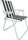 kontrast Krzesło ogrodowe składane turystyczne ATENA PRO niebiesko-białe 1
