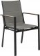 Beliani Zestaw 6 krzeseł ogrodowych czarny BUSSETO 7
