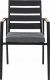 Beliani Zestaw 4 krzeseł ogrodowych czarny TAVIANO 5