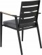 Beliani Zestaw 4 krzeseł ogrodowych czarny TAVIANO 6