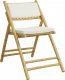 vidaXL vidaXL Składane krzesła bistro, 2 szt., z kremowymi poduszkami, bambus 4