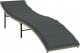 vidaXL Leżaki z poduszkami, 2 szt., jasnoszare, polirattan 3