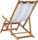 vidaXL vidaXL Składane krzesła plażowe, 2 szt., niebiesko-białe 5