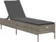 vidaXL Leżaki z poduszkami, 2 szt., szare, polirattan 4