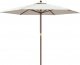 vidaXL vidaXL Parasol ogrodowy na drewnianym słupku, piaskowy, 299x240 cm 1