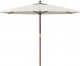 vidaXL vidaXL Parasol ogrodowy na drewnianym słupku, piaskowy, 299x240 cm 2